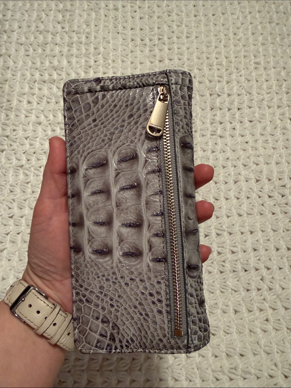 NWOT Brahmin Ady in Dove Alden Road leather - Picture 4 of 8